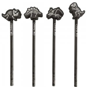 LAPIS PRETO COM BORRACHA CIS FANTASIA DINOGLOW