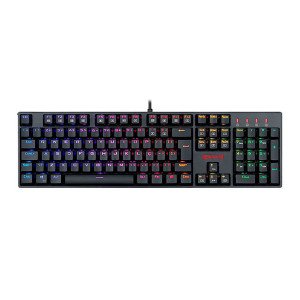 TECLADO MECANICO USB GAMER SURARA PRO SWITCH BROWN REDRAGON K582RGB-PRO V2 PRETO - Imagem 3