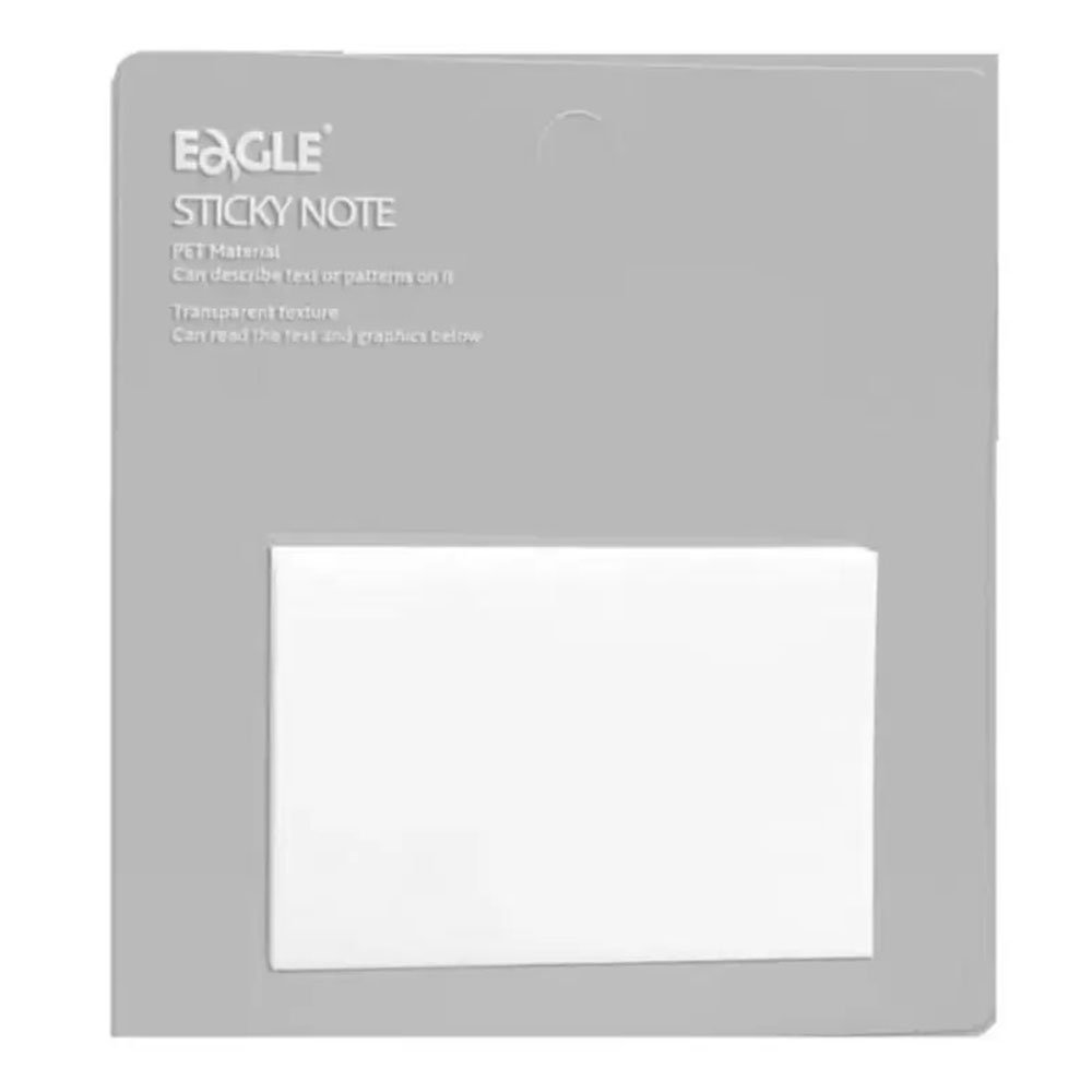 BLOCO ADESIVO TRANSPARENTE TYSN7603 STICKY NOTES 100X75MM 100 FOLHAS EAGLE - Imagem 2