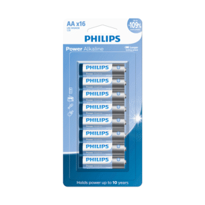 PILHAS ALCALINAS AA PHILIPS BLISTER COM 16 UNIDADES LR6P16B/59