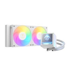 WATER COOLER 240MM GAMDIAS CHIONE P5-240, ARGB, DISPLAY LCD, WHITE - CHIONE P5-240 WH - Imagem 4