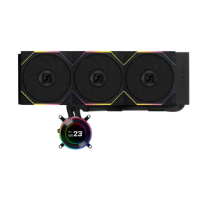 WATER COOLER 360MM LIAN LI HYDROSHIFT II LCD-C 360TL, DISPLAY LCD 2.1", BLACK - GHS2LCD36TB - Imagem 3